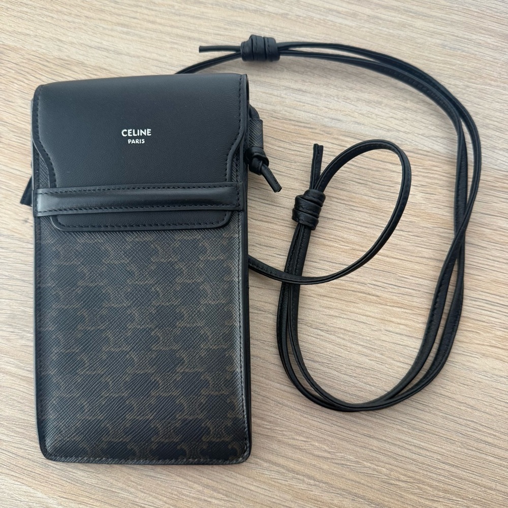 CELINE Phone Pouch with Strap NEW - Picture 2 of 6